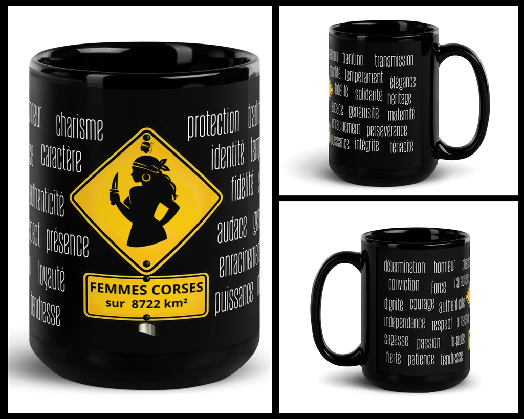 Black Glossy Mug