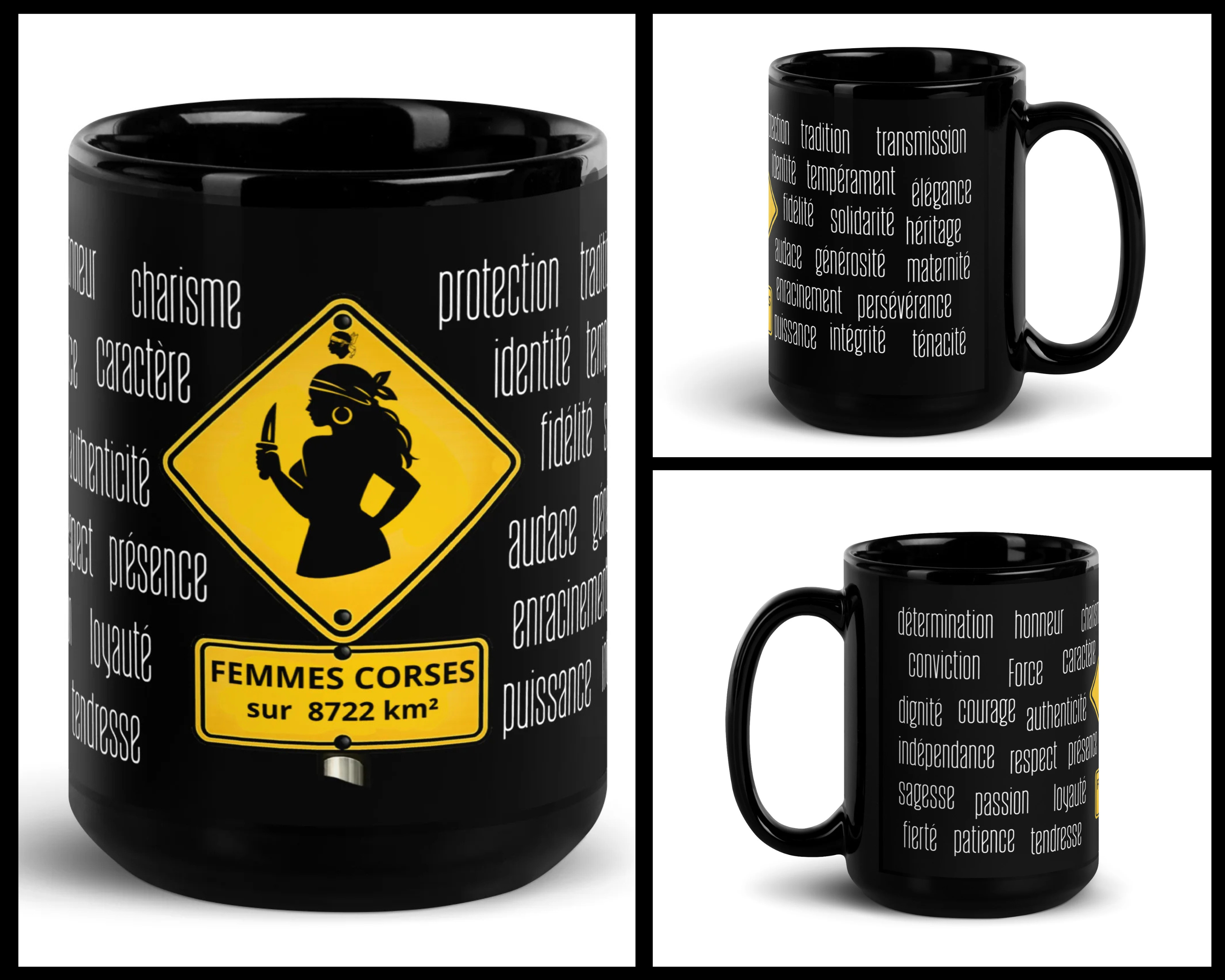 Black Glossy Mug